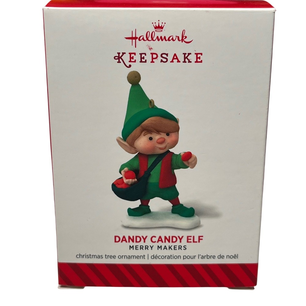 Hallmark Keepsake‎ Dandy Candy Elf Merry Makers Christmas Tree Ornament 2014